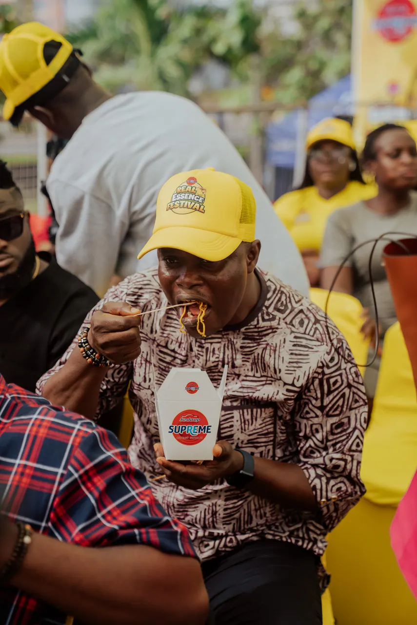 Tasty Sedaap Supreme Noodles at the last Real Essence Festival
