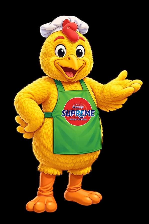Mr Supreme, the Sedaap Supreme Noodles mascot